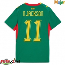 Camiseta Senegal Nicolas Jackson #11 Visitante Equipación para mujer Mundial 2026 manga corta
